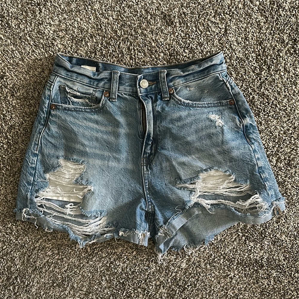 High Waisted Denim Shorts